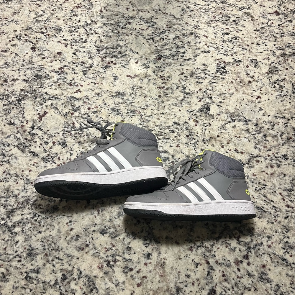 Adidas big boys high top sneakers